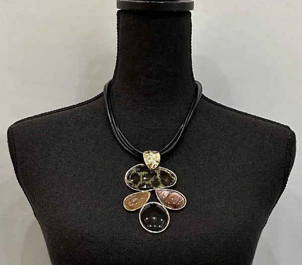 Handmade Artisan Jewel Necklace-NN263