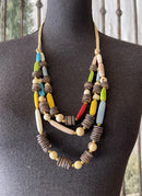 Tagua Handmade Phoebe Necklace-LC396-MULTI