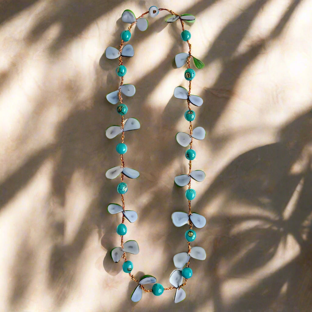 Tagua Handmade Alessandra Necklace-LC284-BB-TO