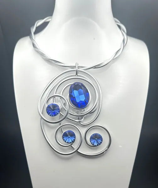 Jeff Lieb Deep Blue Necklace-20673