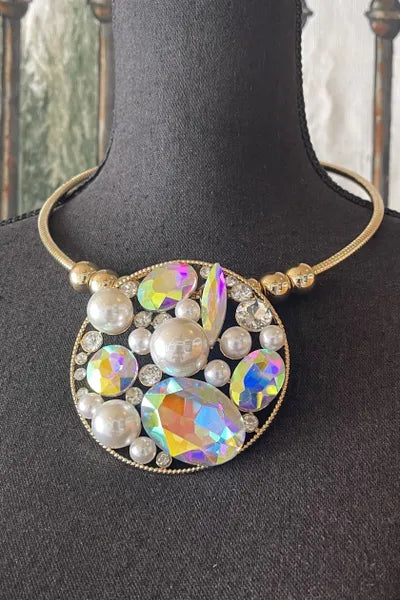 Unique Pearlescent Necklace-JN10331G