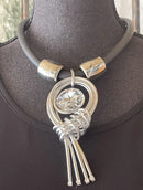 Jeff Lieb Silver Nautilus Necklace-20377