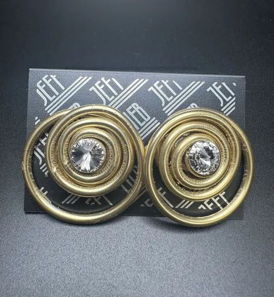 Jeff Lieb Spiral Earrings-19501