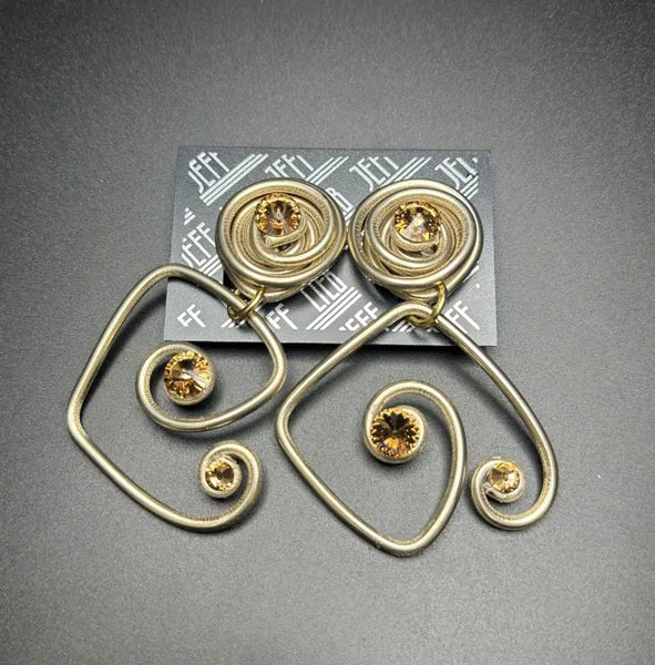 Jeff Lieb Amber Twist Earrings-21123