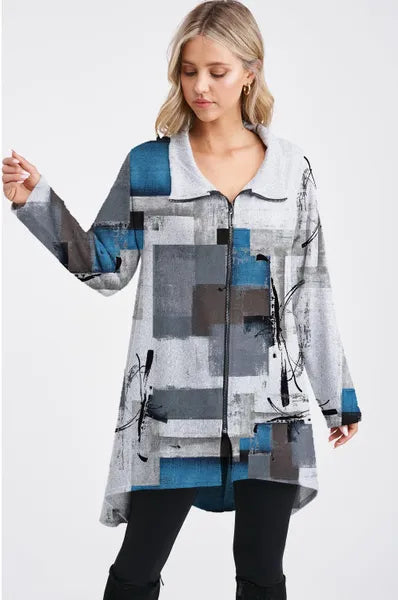 Et'Lois Abstract Jacket-H6611