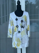 Dolcezza Flower Bloom Print Knit Tunic-22723