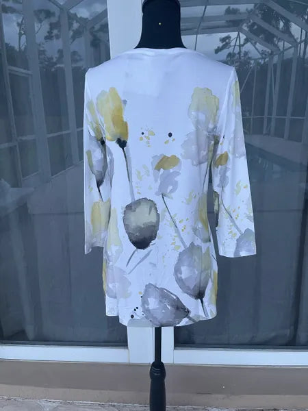 Dolcezza Flower Bloom Print Knit Tunic-22723