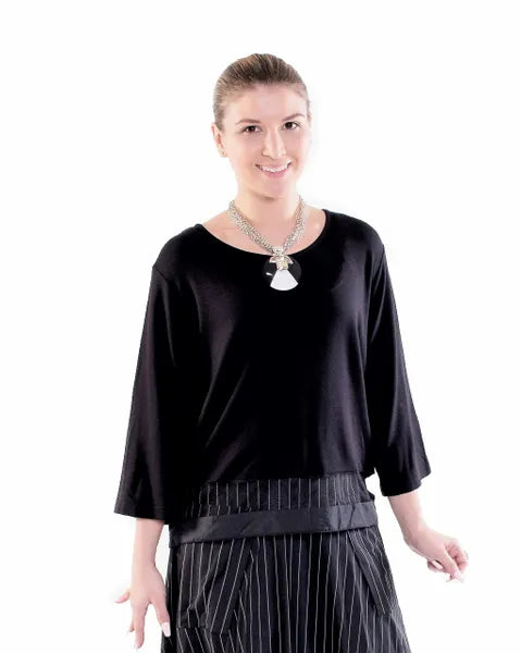 LUUKAA Mesh Border Tunic-LUKA7K0119