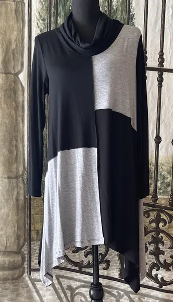 Comfy Leslie Color Block Tunic-M774