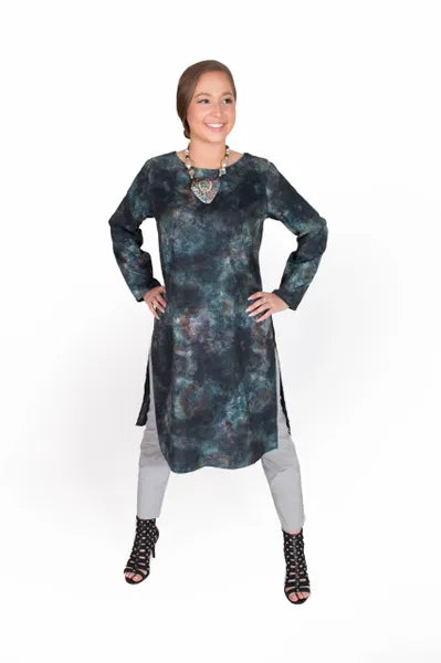 Comfy USA Stacey Print Top-CD128P-C