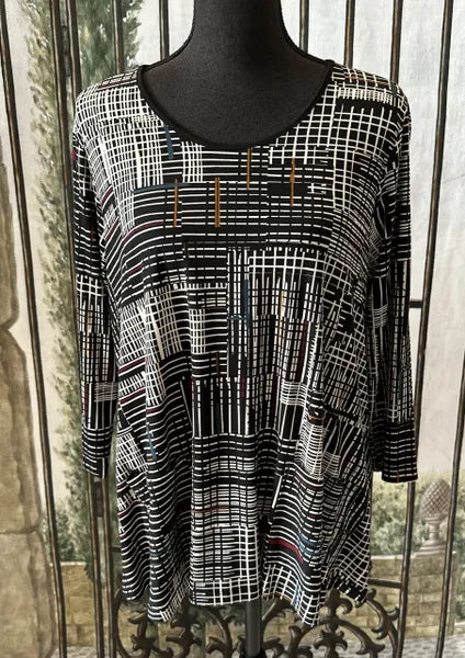 Sun Kim Layla Print Tunic-SK178P