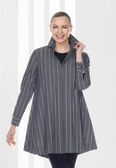 Comfy USA Pinstripe Button-UP-SN155P