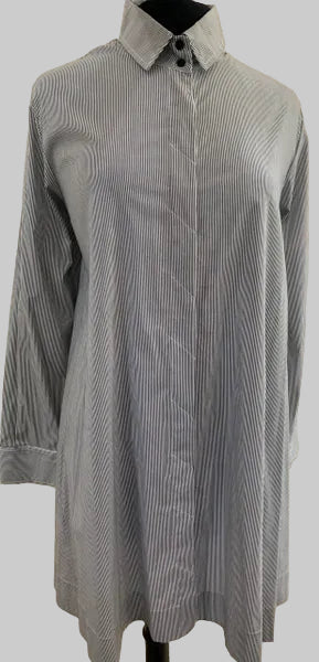 Comfy USA Pinstripe Button-UP-SN155P