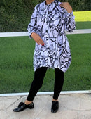 COMFY USA LORAINE SHIRT-SN168BW-B