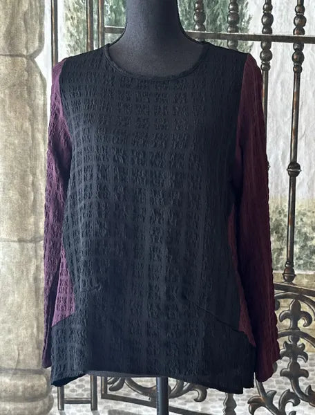 JASON BY COMFY USA TWO TONE TUNIC TOP-SW103