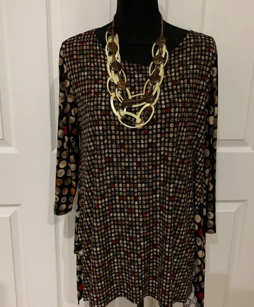COMFY USA MULTI DOT TUNIC-M790B