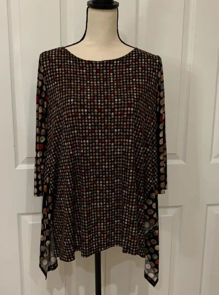 COMFY USA MULTI DOT TUNIC-M790B