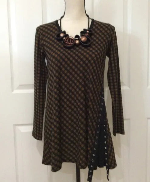 Comfy USA Luella Checker Tunic-M1011P