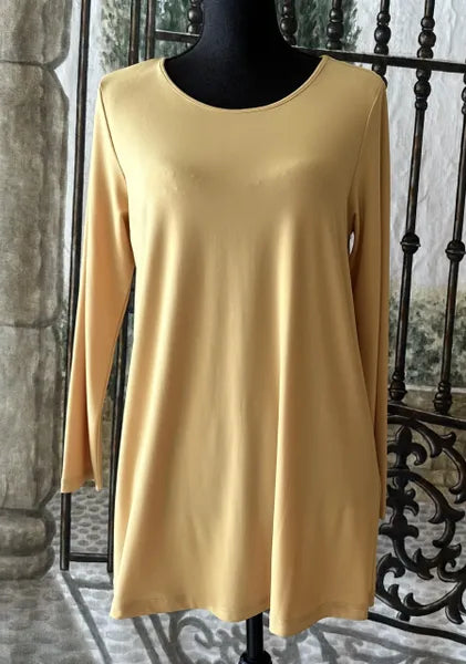 SUN KIM BASIC LONG SLEEVE TUNIC-SK107-B