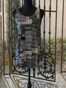 Sun Kim Print Sleeveless Tunic-SK106P