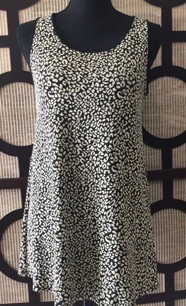 Sun Kim Print Sleeveless Tunic-SK106P