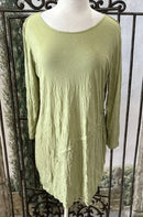 Comfy USA Lana Crinkle Side Scrunch Tunic-C579