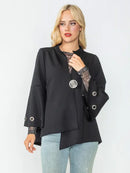 IC Collection Eyelet Bell Sleeve Jacket-IC-4577J