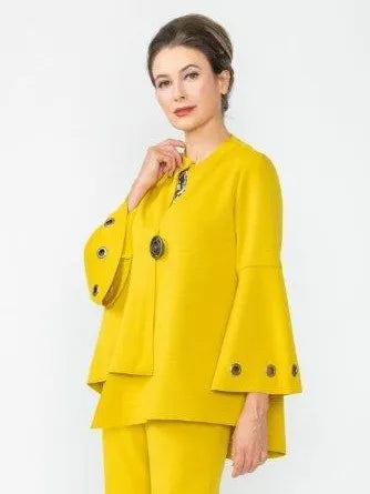 IC Collection Eyelet Bell Sleeve Jacket-IC-4577J