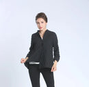 IC Collection Bubble Textured Asymmetric Jacket in White-IC-1501J