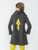 IC Collection Funky Pinstripe Zip-Up Jacket-IC-6747J
