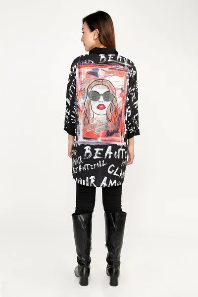 Frank Lyman Button Up "Amour" Top-233837U