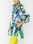 IC Collection Brush Stroke Layered Jacket-IC-4679J