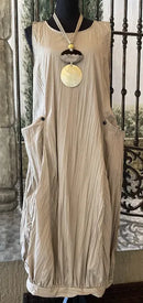 Kozan Sand Vertical Avery Dress-IL-1381-SNDVRTCL