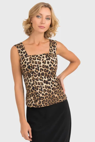 Joseph Ribkoff Leopard Tank | Unique Apparel USA