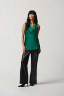 Joseph Ribkoff Cowl Neck Satin Top-233048