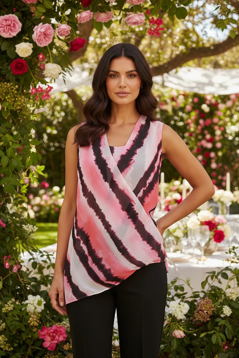 Joseph Ribkoff Cross Front Blouse-JR-222058