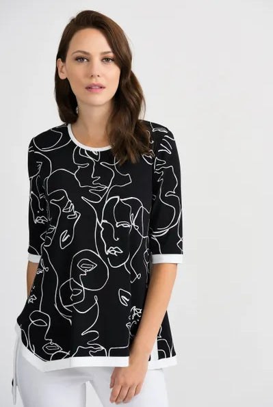 Joseph Ribkoff Artist Print Tunic | Unique Apparel USA