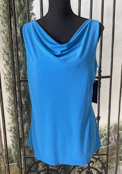 IC Collection Sleeveless Draped Cowl neck Blouse -IC-2978T