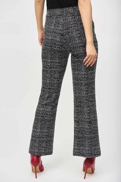 Joseph Ribkoff Jacquard Knit Abstract Print Pants-JR-243047