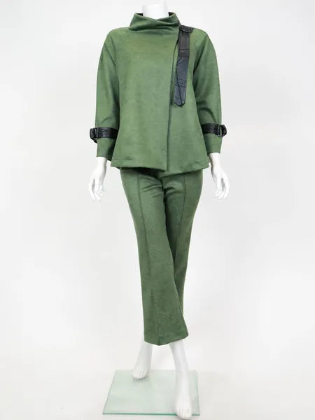 IC Collection Pintuck Pocket Flare Pant-IC-6941P