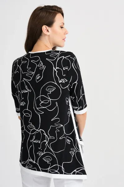 Joseph Ribkoff Artist Print Tunic-JR-201112