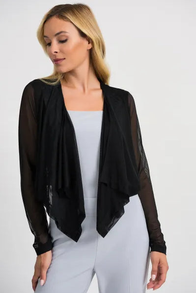 Joseph Ribkoff Sheer Sleeve Cover Up Jacket | Unique Apparel USA