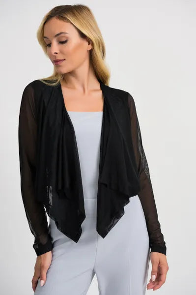 Joseph Ribkoff Sheer Sleeve Cover Up Jacket-JR-201258