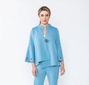 IC Collection Eyelet Bell Sleeve Jacket-IC-4577J
