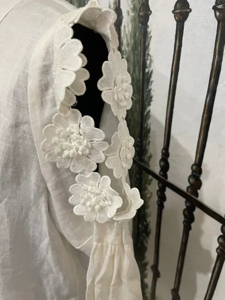 IC Collection Floral Embellished Cold Shoulder Tunic-IC-3247T