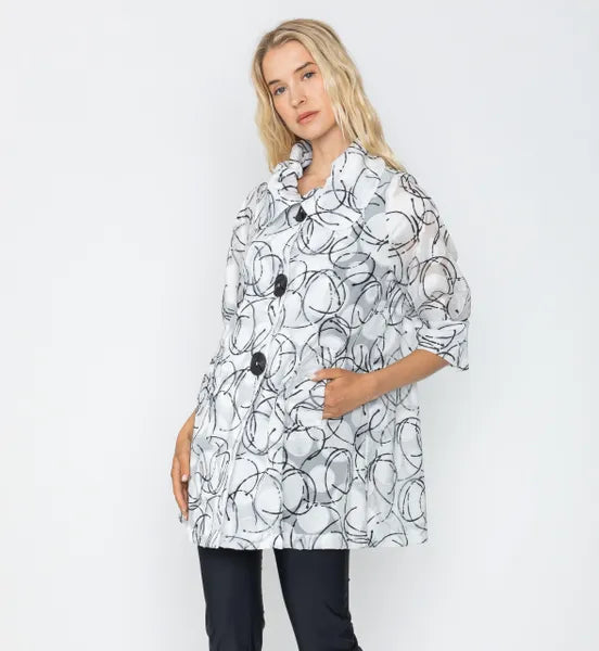 IC Collection Bubble Print Jacket-IC-5693J