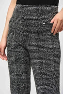 Joseph Ribkoff Jacquard Knit Abstract Print Pants-JR-243047