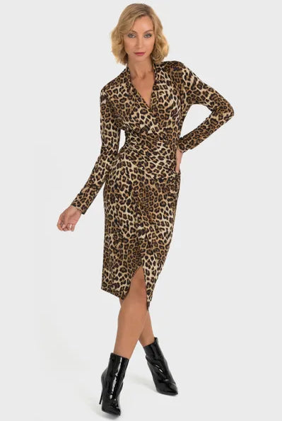 Joseph Ribkoff Leopard Dress | Unique Apparel USA