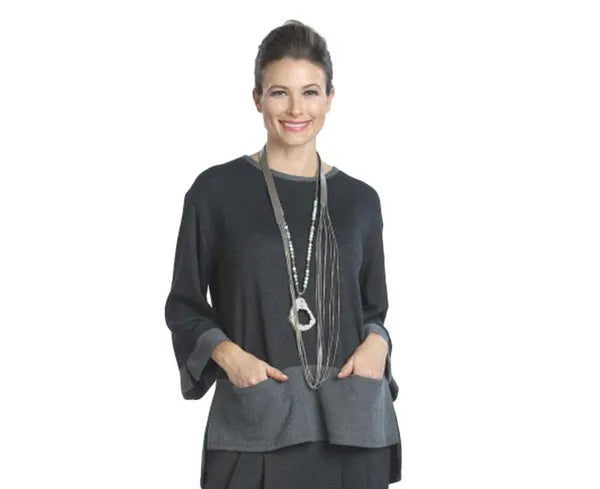 IC Collection Soft Knit Tunic Top IC-8437T