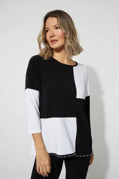 Joseph Ribkoff Color Block Top-JR-223269